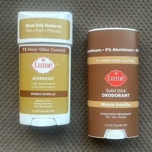 LUME Warm Vanilla (discontinued scent)